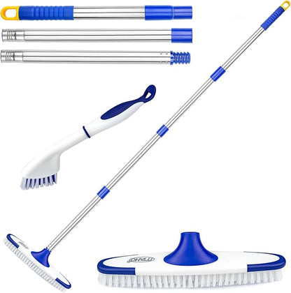 ITTAHO Floor Scrub Brush with Long Handle