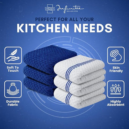 Infinitee Xclusives 100% Cotton Kitchen Towels