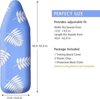 SheeChung 14x42 Inch Over-The-Door Ironing Board Replacement Pad/Cover