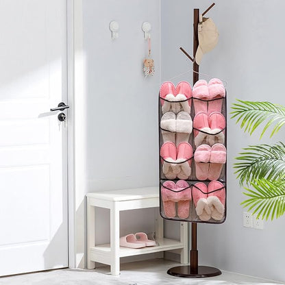 Dual Sided Hanging Closet Organizer Durable Socks Stocking Clothes Bra