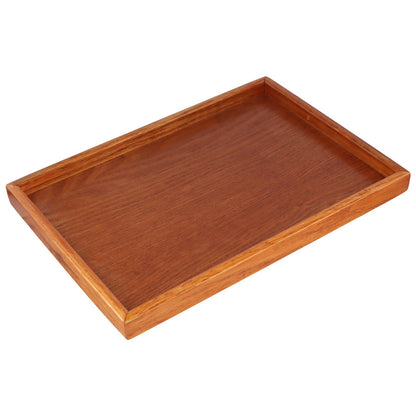 HOIGON 3 Piece Wooden Serving Trays, 16 x 11 Inch Rectangular Wooden Platter Decorative Serving Tray for Food, Snacks, Breakfast, and Kitchen Use, Home Dining