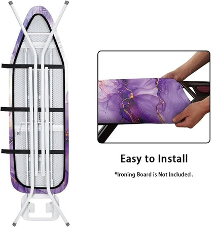 Purple Butterfly Ironing Board Cover Marble Iron Board Cover Protector Novelty