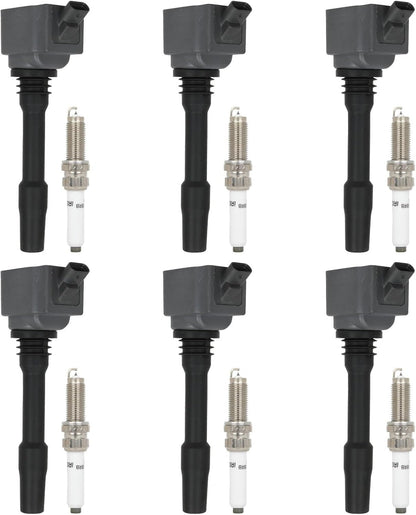 ECCPP 3 ignition coils with 3 iridium Spark Plugs,UF808,coils packs,for Smart Fortwo 2016-2017 0.9L‎224332428R,UF-808