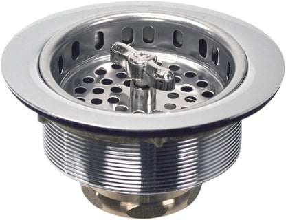 DANCO Twist Tight Kitchen Sink Strainer Assembly, 3-1/2 inch, Stainless Steel