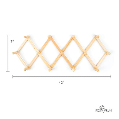 Fox Run Expanding Beechwood Coffee Mug Wall Rack