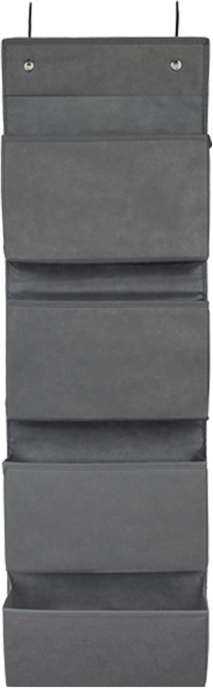 Joyful Moose Over the Door Hanging Organizer Closet Storage Bins Grey