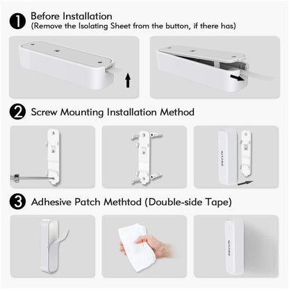 Door Chime When Door Opens, Door Opened Alarm for Home/Business Office/Bedroom Entering, 1-Sensor + 1-Receiver with 500FT Range,58 Chimes,5-Volume Level, Entry Alert for Kids/Toddler/Dementia Safety