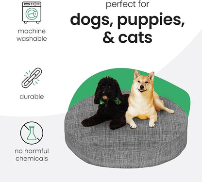 Molly Mutt River Dog Bed Duvet Cover, 100% Cotton Canvas Cover for Dog, Puppy, or Cat Bed, Durable, Washable, and Free of Harmful Chemicals, Round, 36"x5"