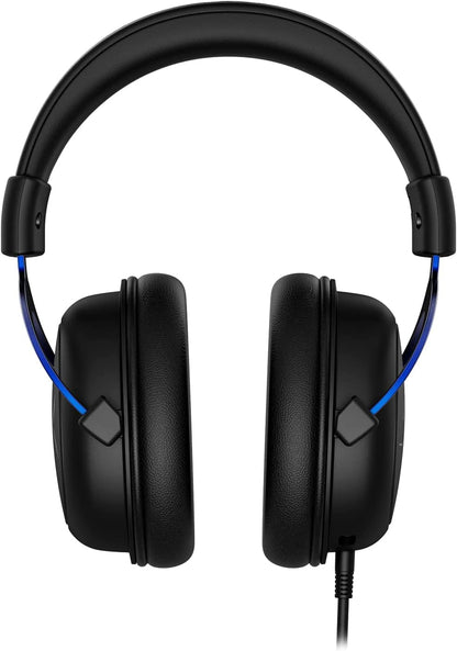 HyperX Cloud - Gaming Headset, PlayStation Official Licensed Product, for PS5 and PS4, Memory Foam comfort, Noise-cancelling mic, Durable aluminum frame,Black