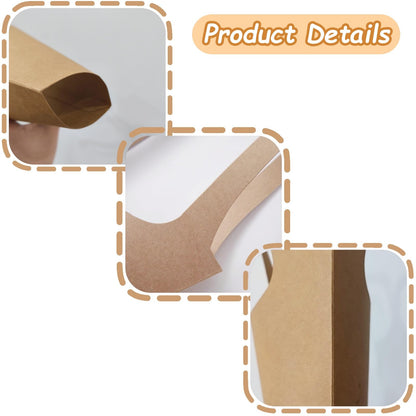LONG XIN SERIES 20Pcs Kraft Paper Flower Gift Bags with Handles Flower Bouquet Holders for Mother's Day Easter Wedding Favors Birthday Presents Home Decor