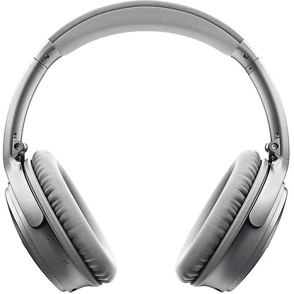 Bose QuietComfort 35 II Noise Cancelling Bluetooth Headphones— Wireless, Over Ear Headphones with Built in Microphone and Alexa Voice Control, Silver