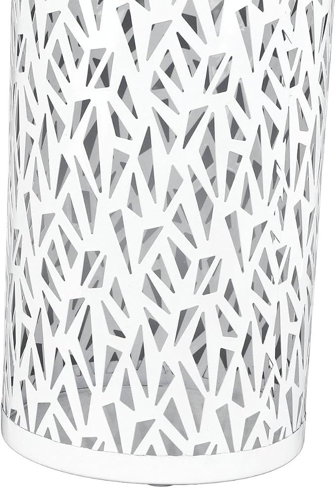 Umbrella Stand Rack for Entryway Metal Hollowed Freestanding Round Umbrella Holder Organizer Bin for Home Hotel Office Decor (Medium)