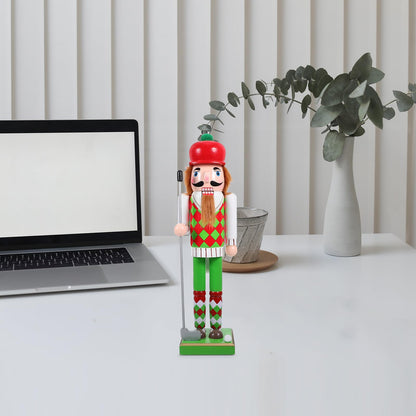 DECHOUS Golf Nutcracker 15 Inch Christmas Golf Player Nutcracker Sports Nutcracker Golfer Nutcracker with Club and Ball Christmas Nutcracker Figurines for Home Table Shelve