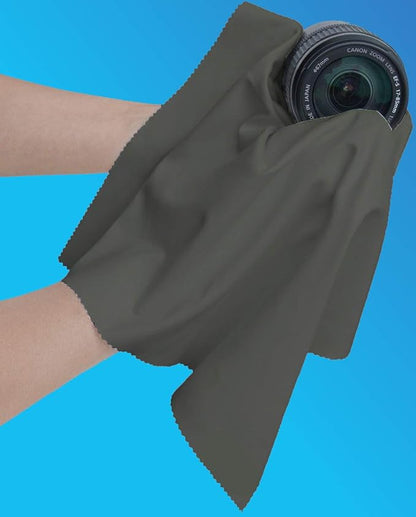 20"x20" Extra Large Oversized Microfiber Cleaning Cloth, Lenses on Cameras