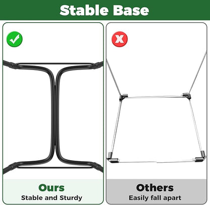 2PCS Outdoor Trash Bag Holder Metal Garden Trash Bag Holder
