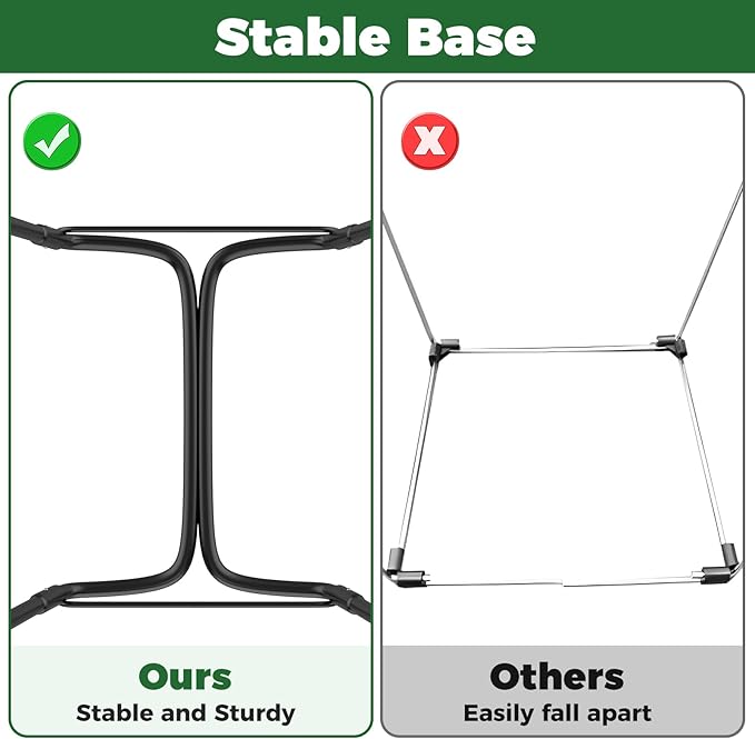 Outdoor Trash Bag Holder Metal Garden Trash Bag Holder