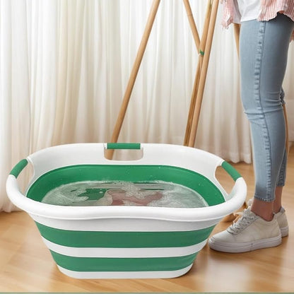 SAMMART 40L Set of 2 Collapsible Plastic Laundry Hamper