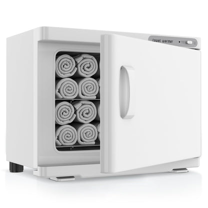 Towel Warmer Cabinet, 23L Large Hot Bath Towel Warmer Heating Use for Facial Spa, Hair Beauty, Salon Equipment and Home- Black