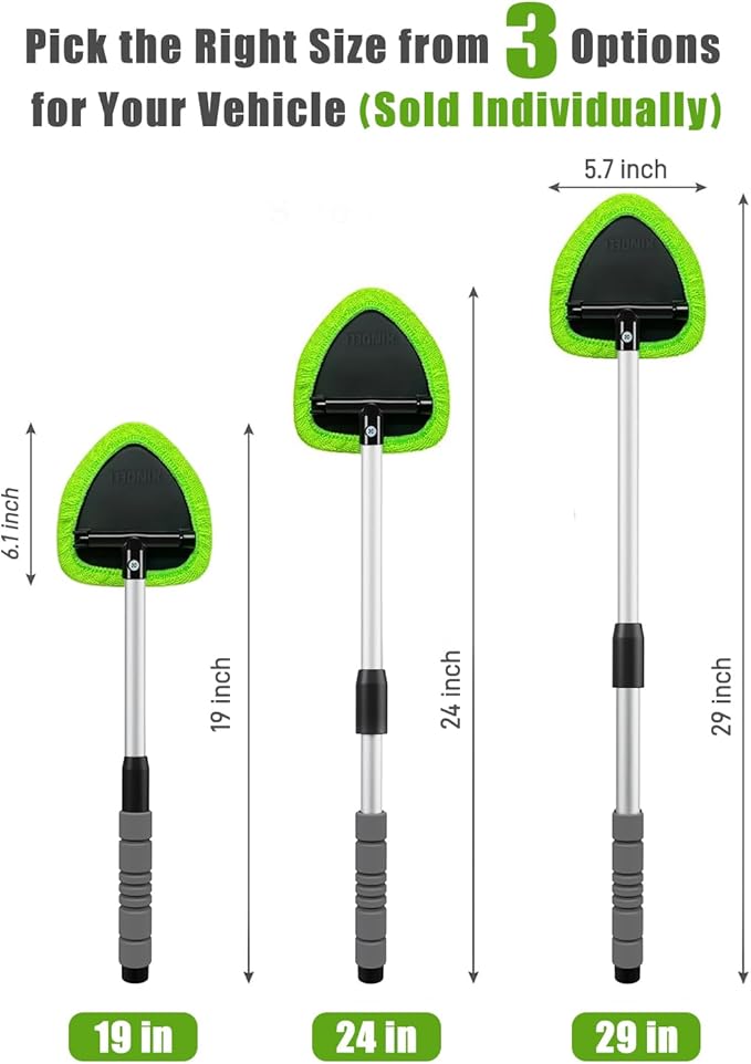 XINDELL 29-inch Windshield Cleaner Tool – Car Interior Window Cleaning Kit