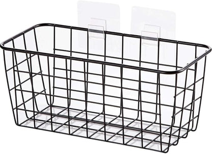 2 Set Adhesive Hanging Wall Basket Inside Cabinet Door Organizer, Wall Storage