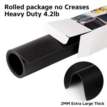 Silicone Mat Heat Resistant Mats for Countertop, Multipurpose Large Silicone Mats for Crafts Kitchen Workbench Size 48x24 inches Thick 2mm,Rolled Package,Black