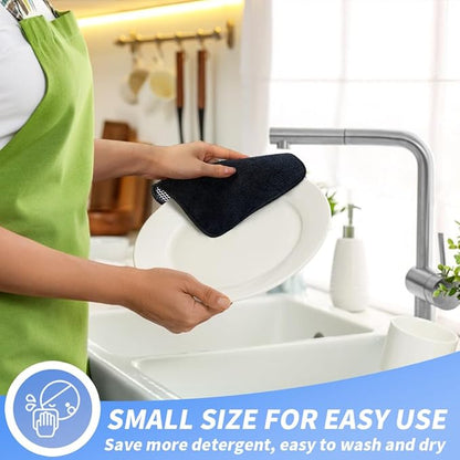 KinHwa Kitchen Washcloths for Dishes Absorbent Microfiber Dish Cloths Quick Dry