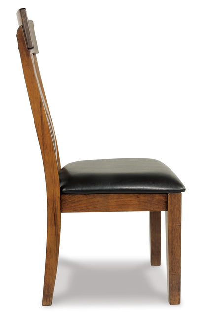 Signature Design by Ashley Ralene Rake Back 19" Dining Room Chair 2 Count, Medium Brown
