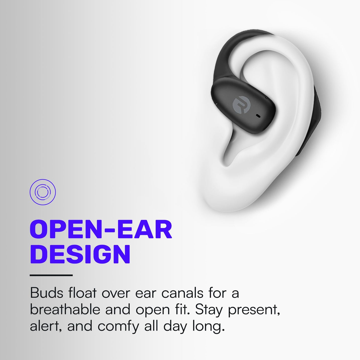 Raycon Essential Open Ear Earbuds – Open Ear Headphones, Earbuds Wireless Bluetooth, Sweat & Water-Resistant Earphones, Running Headphones with Ultra-Lightweight Design, 36 Hours Battery Life (Mint)