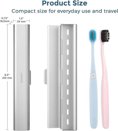 Aluminum Toothbrush Travel Case