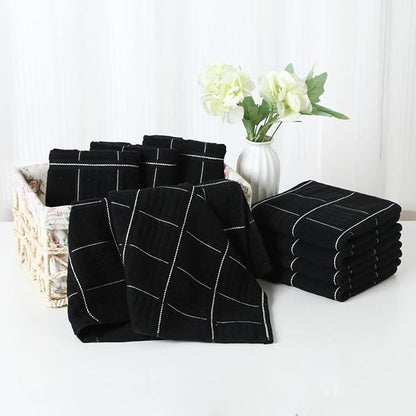 Glynniss Kitchen Towels and Dishcloths Set, Absorbent Dish Towels and Dish