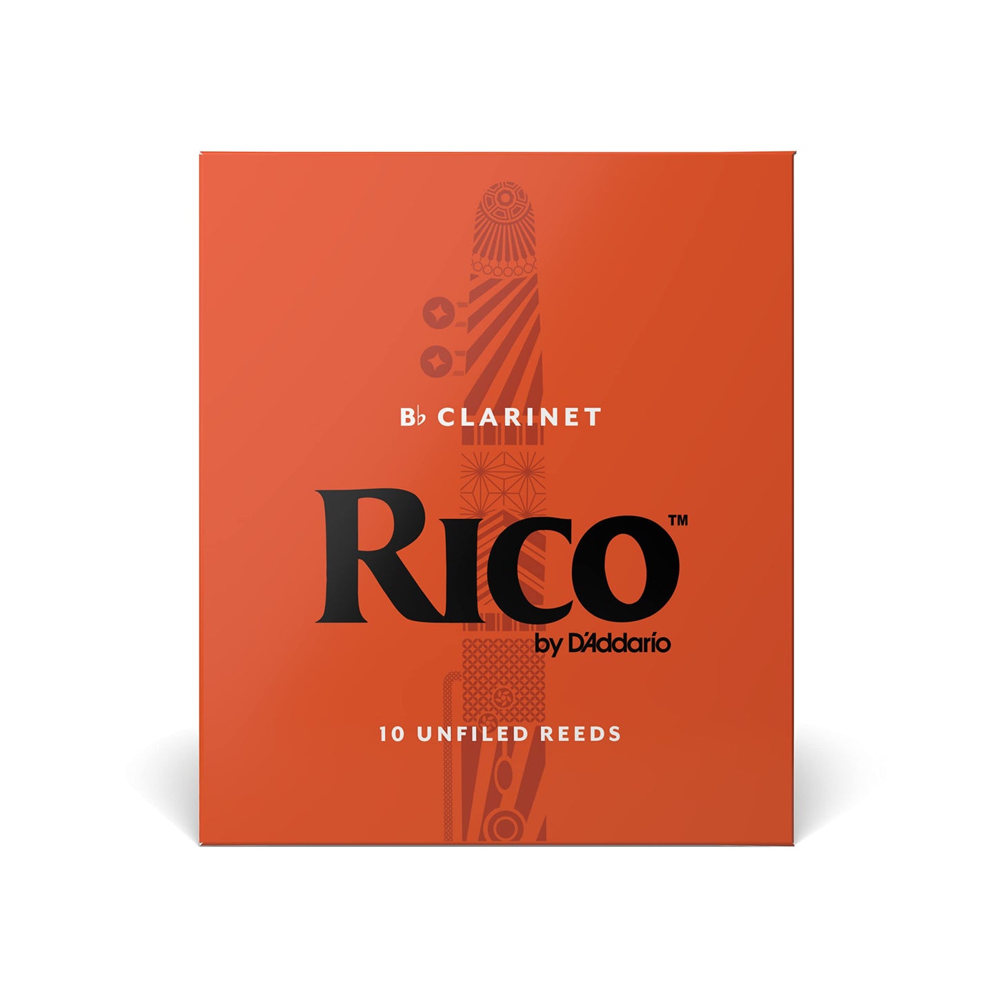 D’Addario Woodwinds, Rico Bb Clarinet Reeds, RCA1025, Strength 2.5, 10-pack