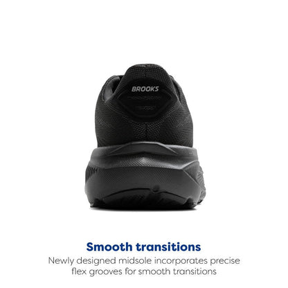 Brooks Men’s Ghost 17 Neutral Running Shoe - Black/Black/Ebony - 7 X-Wide