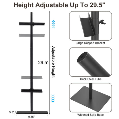 Risirica Adjustable Tabletop Picture Frame Stand,Heavy Metal Base Adjustable Size Table Easels for Display,Picture Frame Holder Art Display Stand,Art Poster Rack,for Home Office Galleries