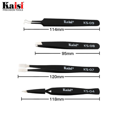14 PCS Precision Tweezers Set, ESD Tweezer Set, Anti-Static Stainless Steel Tweezers Set for Craft, Jewelry, Electronics, Laboratory Work