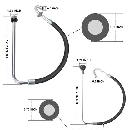 Hromee Stainless Steel Suction Hose and Reflux Line Sets, Airless Paint Sprayer Accessories for Graco 390 395 490 495 595 695