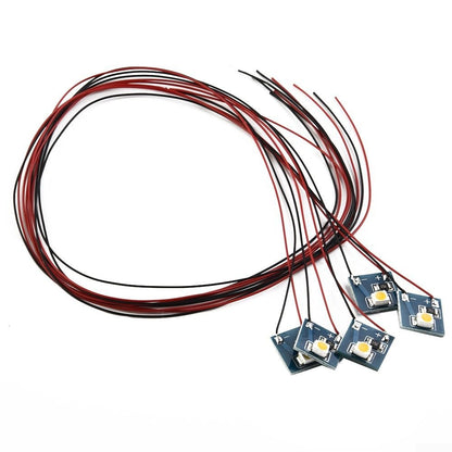 Clashpower 5pcs Model Train Pre-soldered Wired 12v LEDs for Model Railway Building Interior Lighting Decorations(Warm Light), AN1783C09GNC1EB8388223FY8F