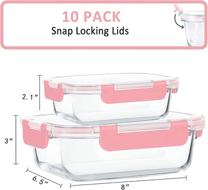 M MCIRCO [10-Pack Meal Prep Containers