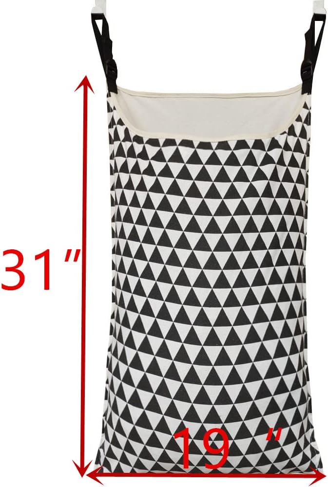 Adjustable Space Saving Door Hanging Laundry Hamper Bag