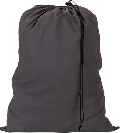 Household Essentials Cotton Laundry Bag, 100% Cotton, Drawstring Top