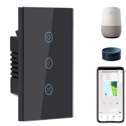 BSEED Smart Light Switch,1 Gang WiFi Touch Switch with Smart Life APP Control and Timing Function,Black Single Pole Switches Work with Amazon Alexa,Google Assistant -(3 Way) Multi-Control Association