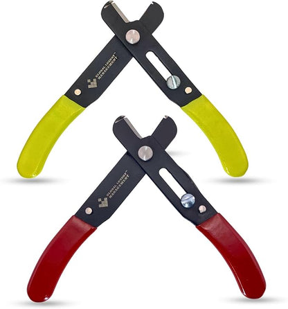 Bird Nail Clippers – Precision and Safety Nail Trimmer for Small Birds, Canaries, Finches, Goldfinches, Parrots, Pigeons – Ring Cutter and Removal Tool for Aluminum and Plastic Rings (Yellow, Black)