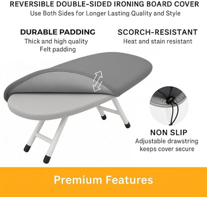 SAVUK 12 X 30 inch Smart Table Top Ironing Board Cover and Pad