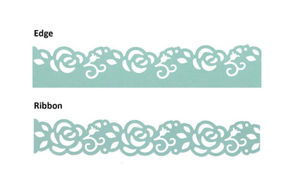 Bira Craft 2 in 1 Border Edge Craft Punch, Valentine’s Day Punch, for Scrapbooking (Rose-2)