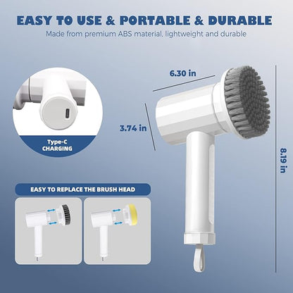 Electric Spin Scrubber Cordless Power Cleaning Brush