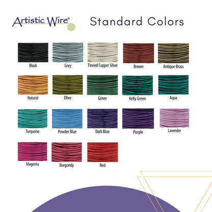 Artistic Wire, 22 Gauge Silver Plated Tarnish Resistant Colored Copper Craft Wire, White, 10 yd