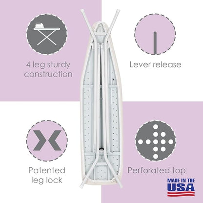 Full Size Ironing Board Made in USA – Beige by Seymour Home Products 4