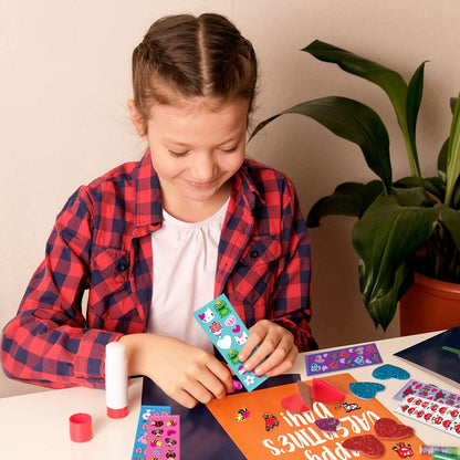 ArtCreativity 1600 Valentines Stickers for Kids, with 100 Sticker Sheets, Holiday Stickers and Treats Assortment, Valentines Party Favors for Boys, Girls, and Toddlers, Gift for Kids Ages 3 4 5 6 7 8
