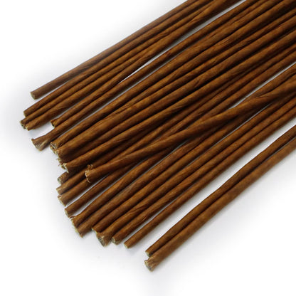 80Pcs Floral Wire, 30cm/11.8in Length 3mm/0.12in Diameter Floral Stems, 18 Gauge Flower Wire Wrapped with Paper, Florist Wire for Artificial Flowers, Wreath, Bouquet (Brown)