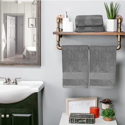 Lchkrep Bathroom Hand Towels, Home Soft 100% Cotton Super Soft Highly Absorbent
