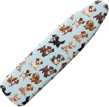 Sprowallow Cute Dogs Ironing Board Cover and Pad 15x54 Inch Thick Padding